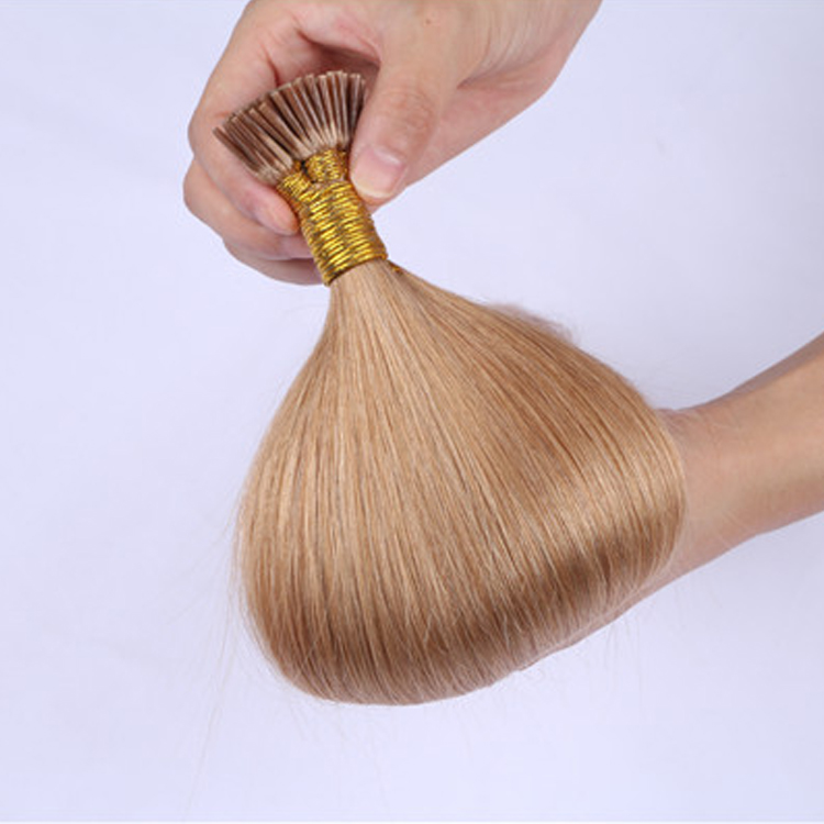 China Pre-bonded Human Hair Extensions Keratin I Tip Brazilian Hair Extensions  LM302